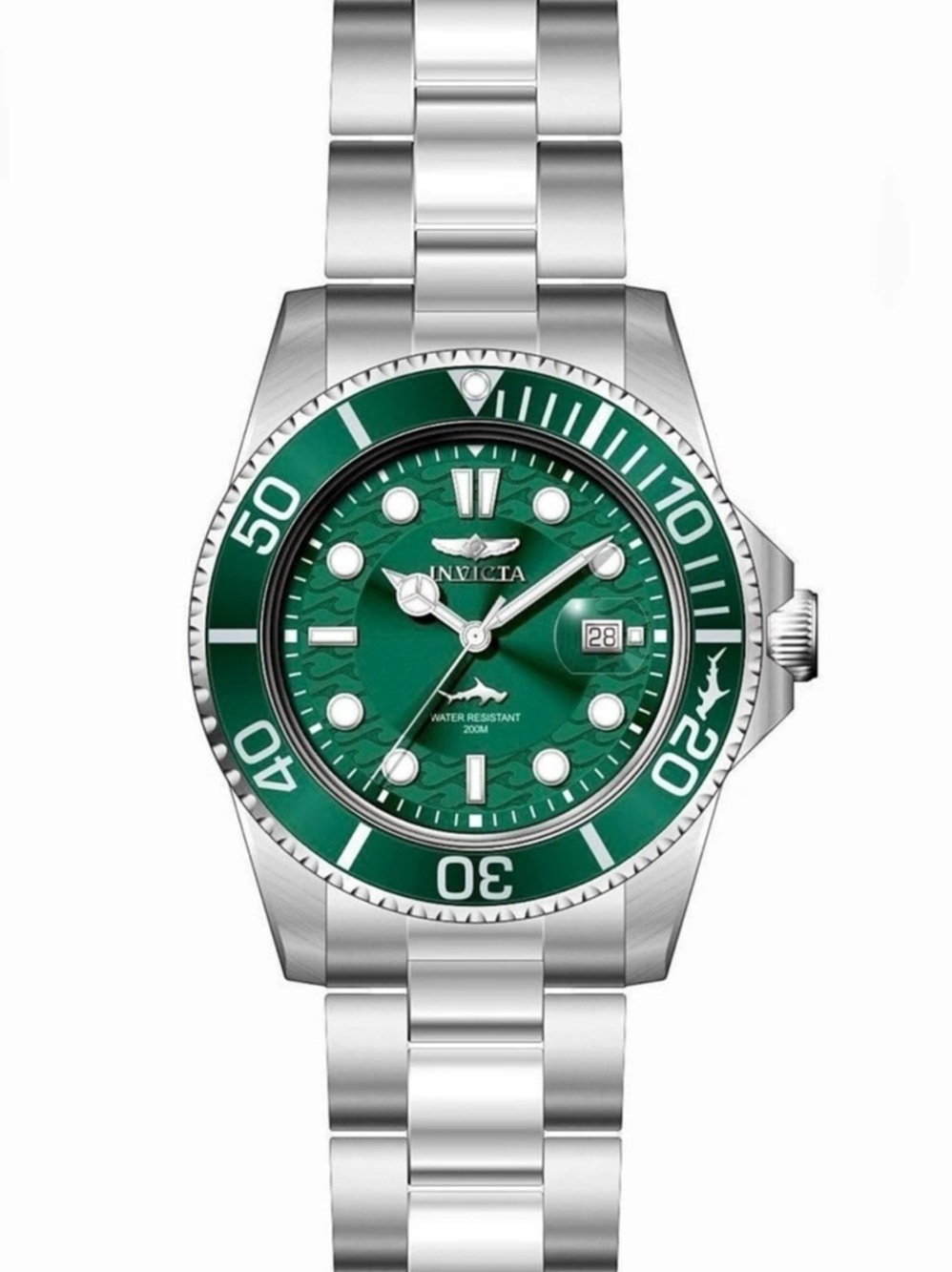 Invicta Pro Diver
Men's Watch 42mm Steel Tone
Case Dark Green Metal Dial 50890